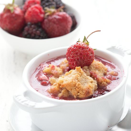 Triple Berry Keto Cobbler