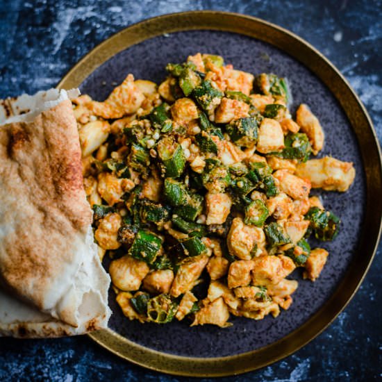 Bhindi Chicken