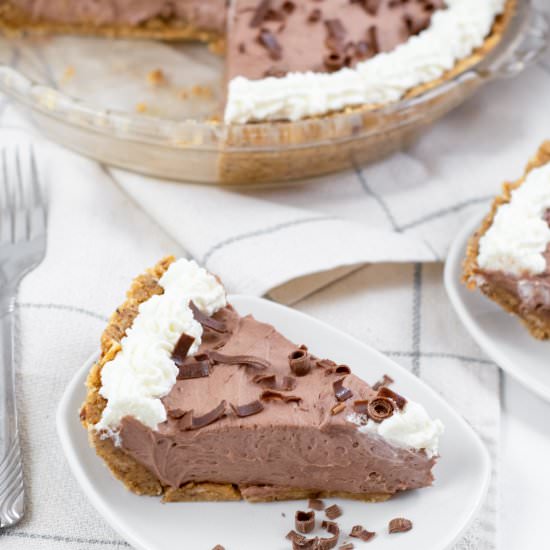 Keto Chocolate Silk Pie