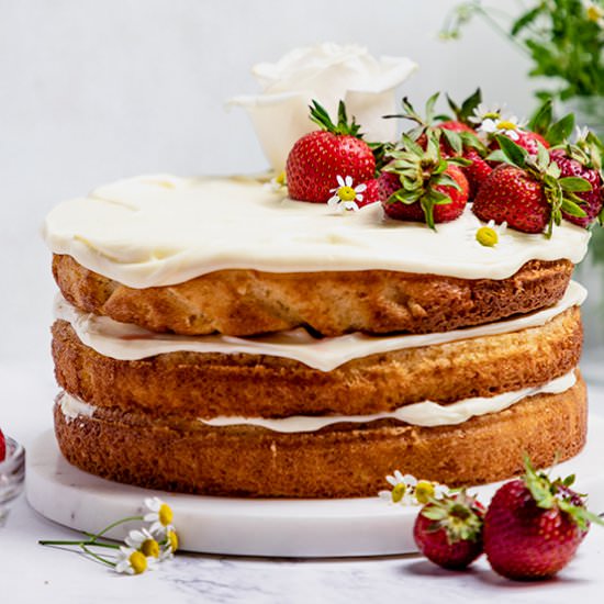 Strawberry Jam Cake