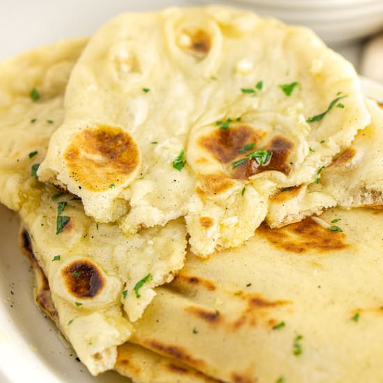 Homemade Vegan Naan