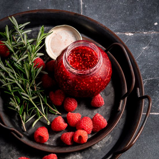 Raspberry Rosemary Jam