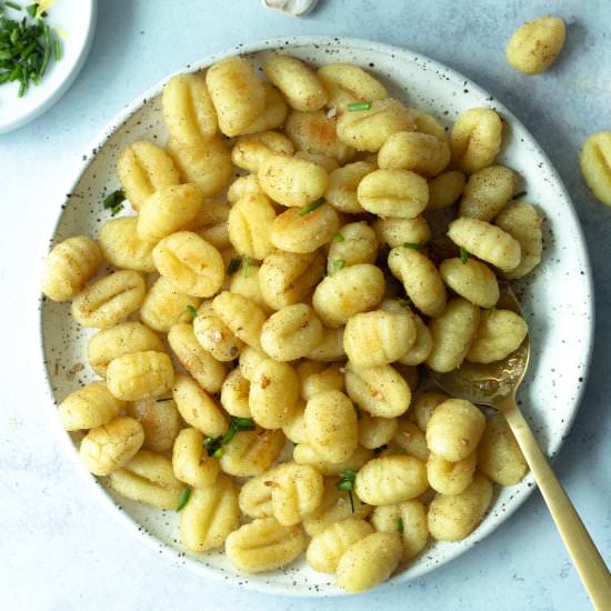 Roasted Gnocchi with Brown Butter