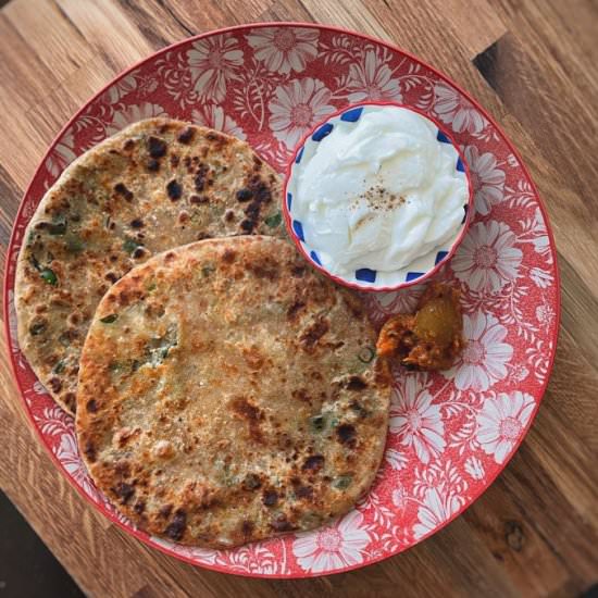 Grated Cauliflower Paratha