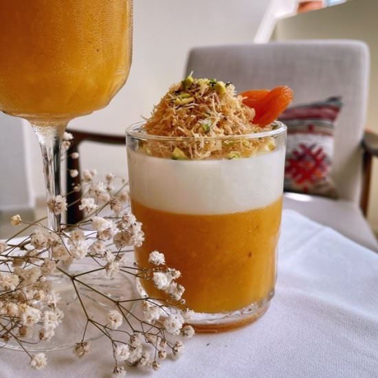 Apricot Fruit Leather Pudding