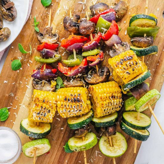 VEGGIE KABOBS IN THE OVEN