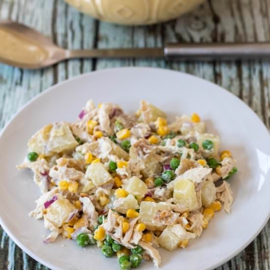 Leftover Roast Chicken Salad