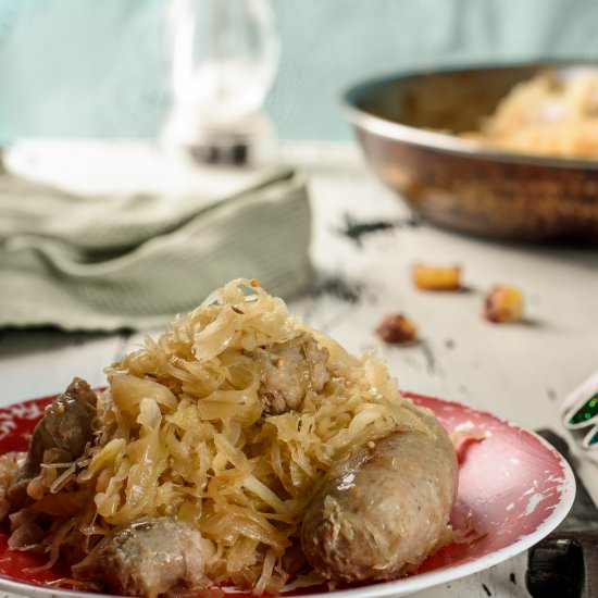 Kielbasa Sausage and Sauerkraut