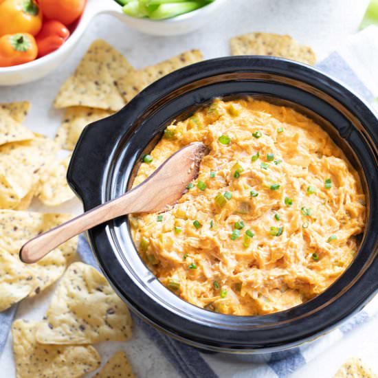 Crockpot Buffalo Chicken Dip