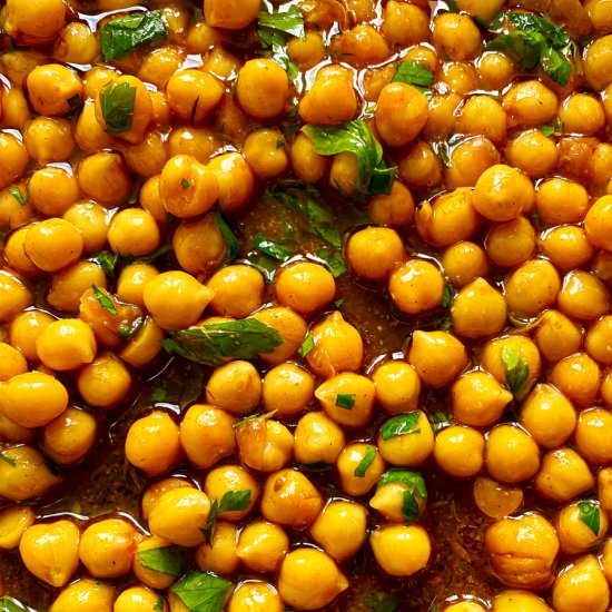 5 Minute Spiced Chickpeas