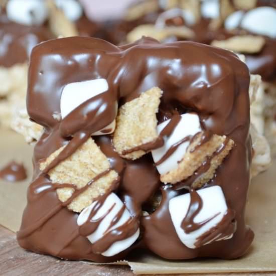 Protein Packed S’mores Cereal Bars