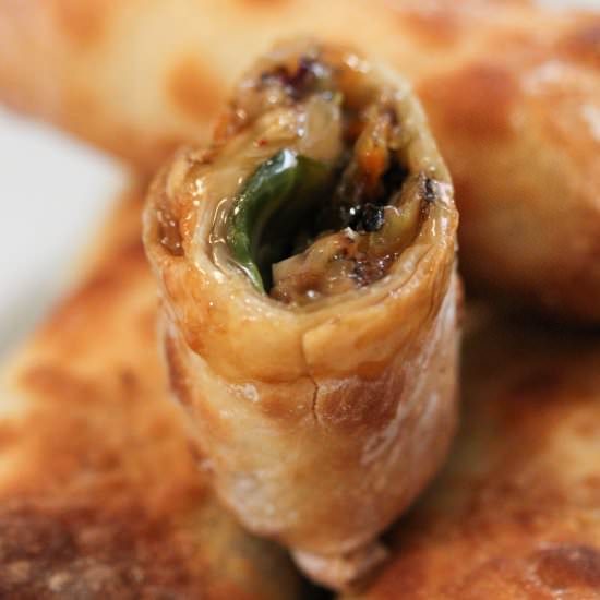 Veggie egg rolls in the air fryer