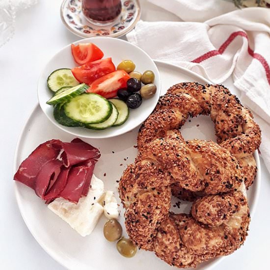Simit. Turkish round bread