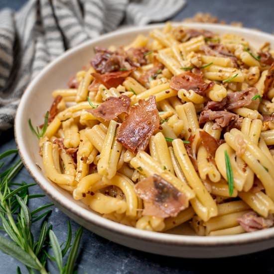 Prosciutto Pasta with Rosemary