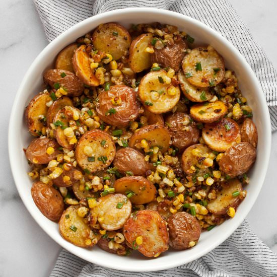 Roasted Red Potato Corn Salad