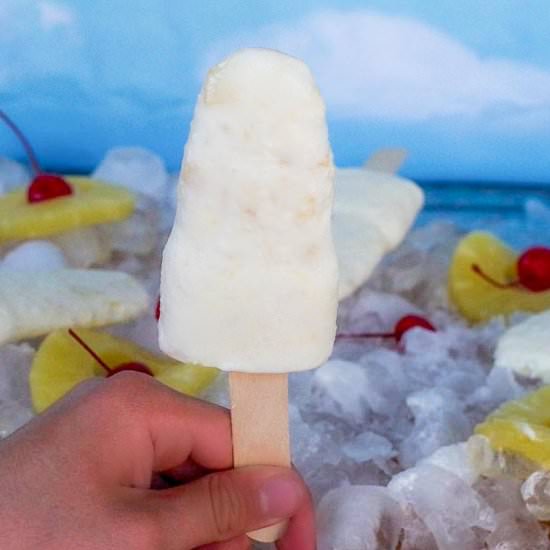 Pina Colada Popsicles
