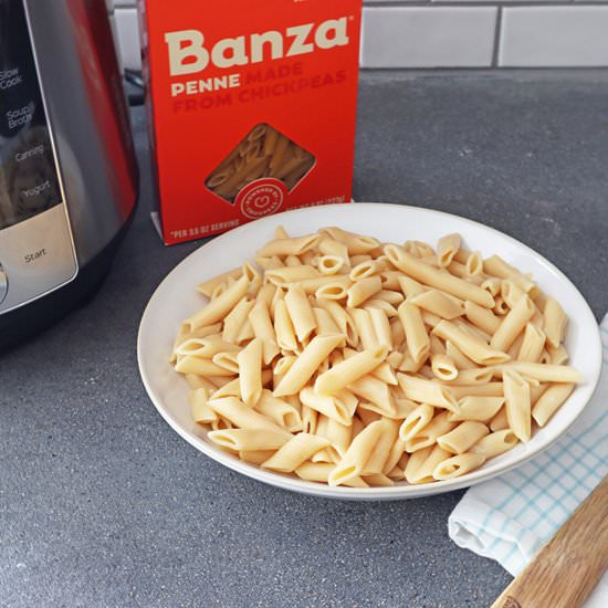 Instant Pot Banza Chickpea Pasta