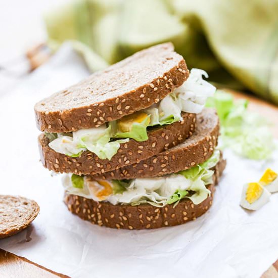 classic egg salad sandwich