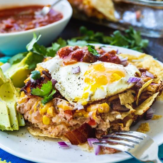 Bacon and Egg Chilaquiles