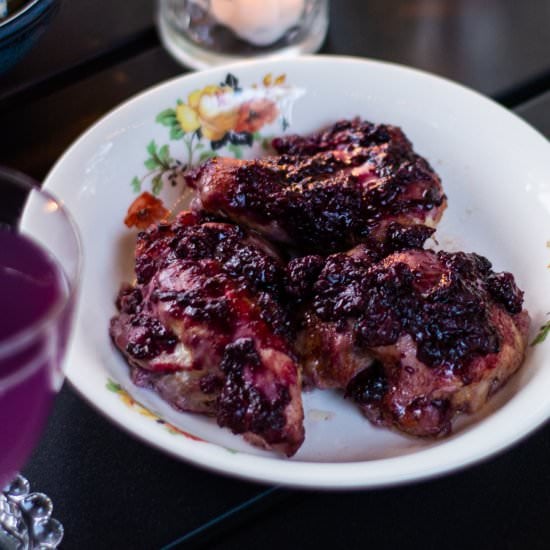 Apricot and Blackberry Chicken