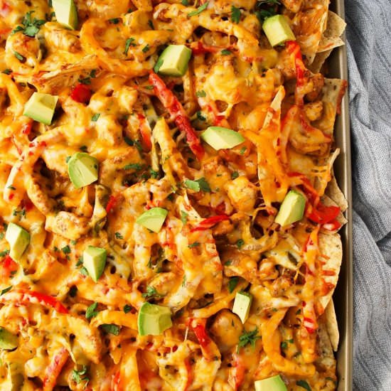 Chicken Fajita Nachos