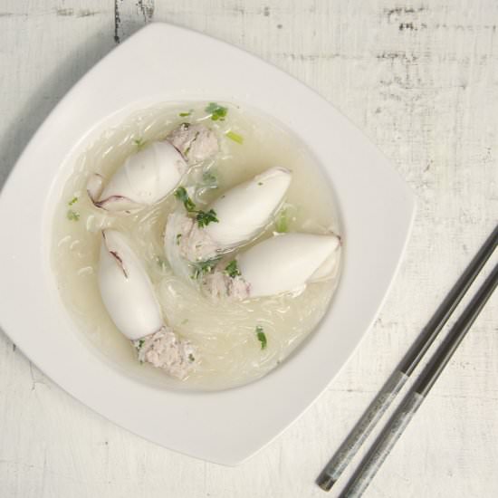 Stuffed Squid & Soup