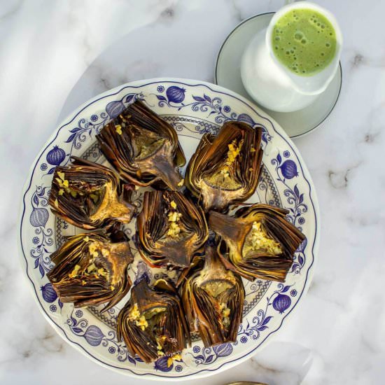 Artichokes with Dipping Sauce