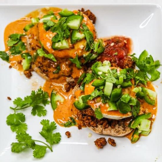 Easy Mexican Eggs Benedict