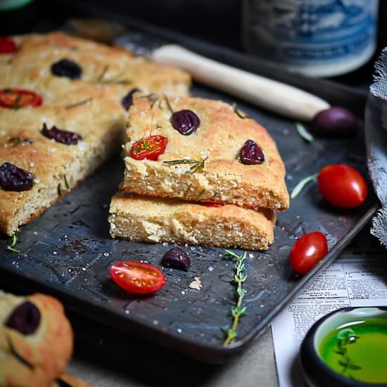 Keto + SCD Focaccia