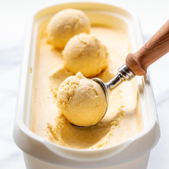 Mango Ice Cream (No-Churn!)