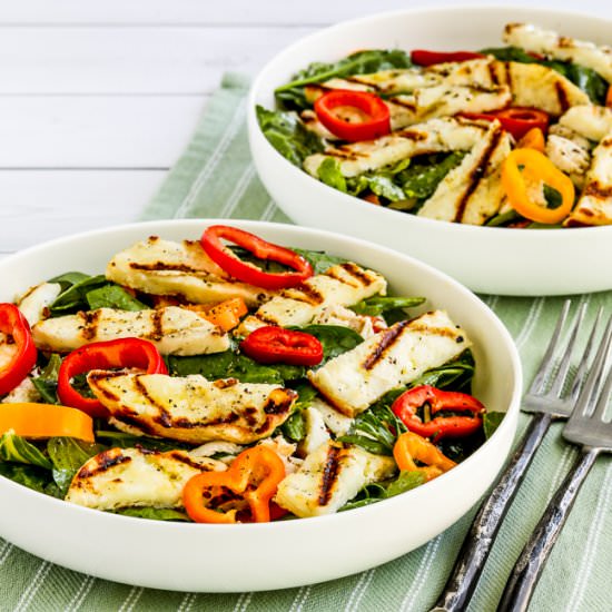 Grilled Halloumi Salad