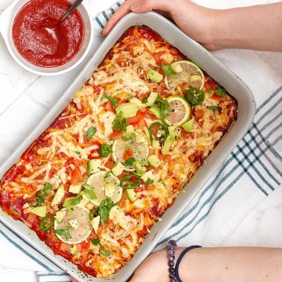 Vegan Black Bean Enchiladas