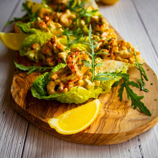Shrimp Salad Lettuce Wraps