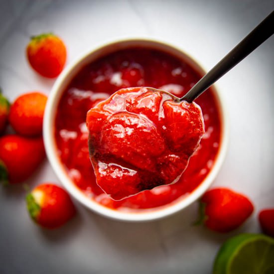 3 Ingredient Strawberry Sauce