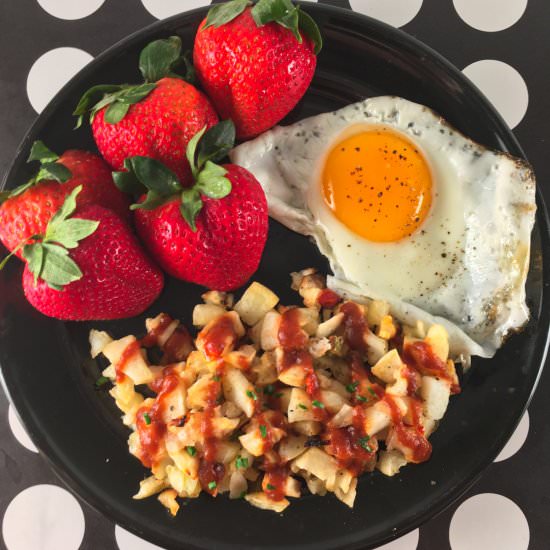 Air Fryer Frozen Diced Hash Browns