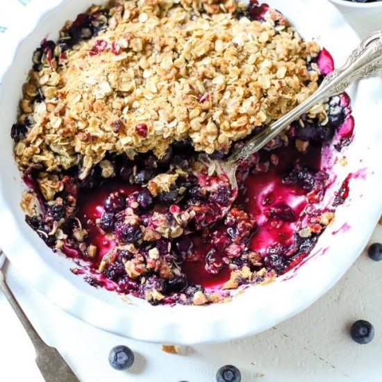 Easy Blueberry Crisp