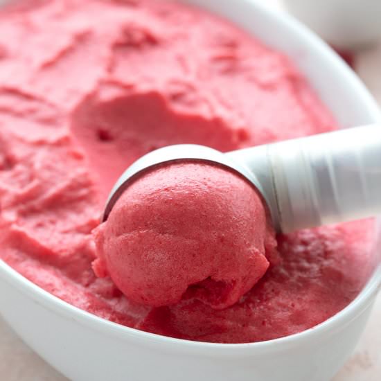 Keto Raspberry Sorbet