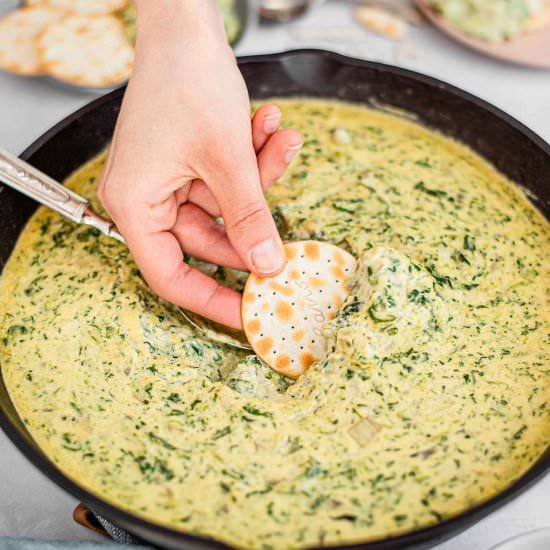 Spinach Artichoke White Bean