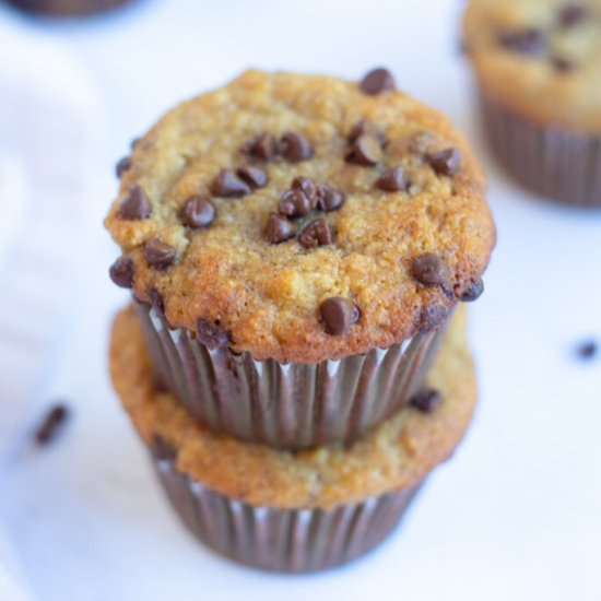 Almond Flour Banana Muffins