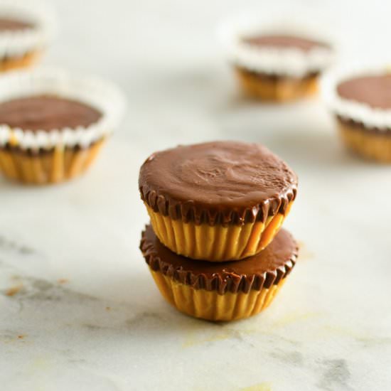 Mini Peanut Butter Nutella Cups