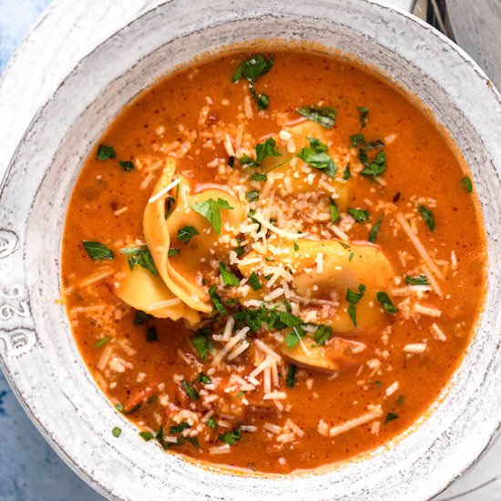 Beef and Tortellini Soup