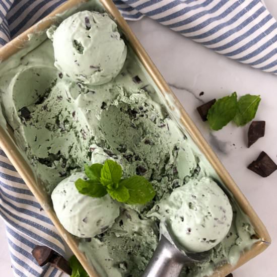 mint chocolate chip ice cream