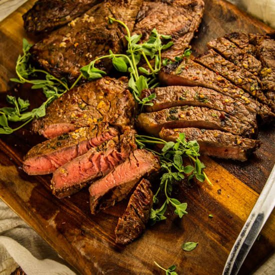 Grilled Italian Steaks