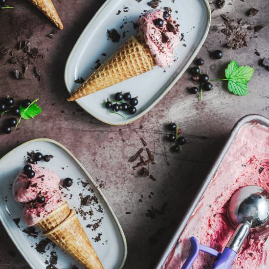 Blackcurrant Ice Cream