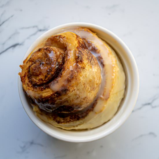 Single Serve Vegan Cinnamon Roll