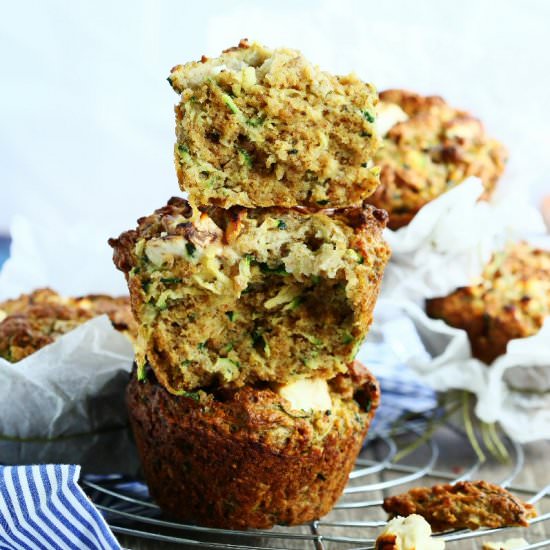 Zucchini Buckwheat Muffins