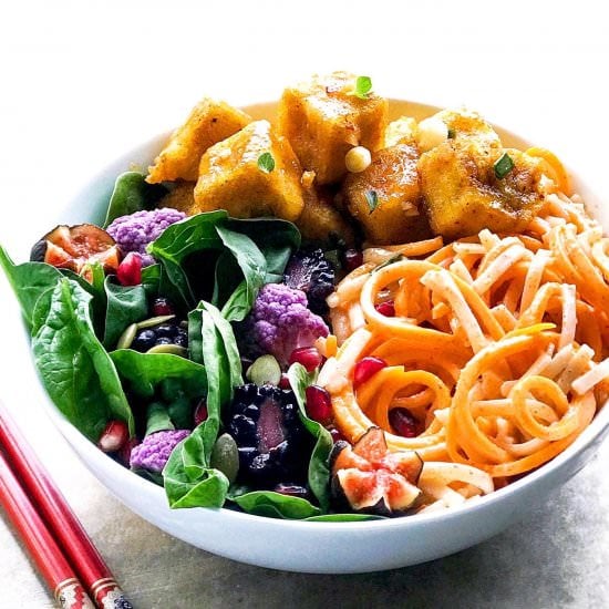 Sweet & Spicy Tofu Buddha Bowl