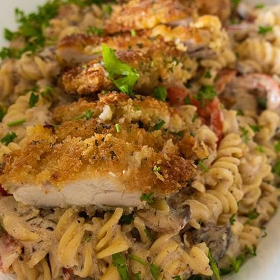 Louisiana Parmesan Chicken Pasta GF