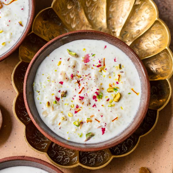 Rice Kheer (Indian Rice Pudding)