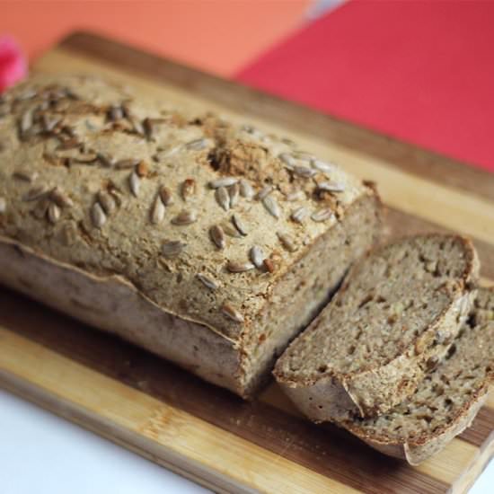 Gluten-free zucchini bread – vegan